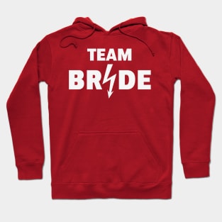 Team Bride Flash (Hen Night / Bachelorette Party / White) Hoodie